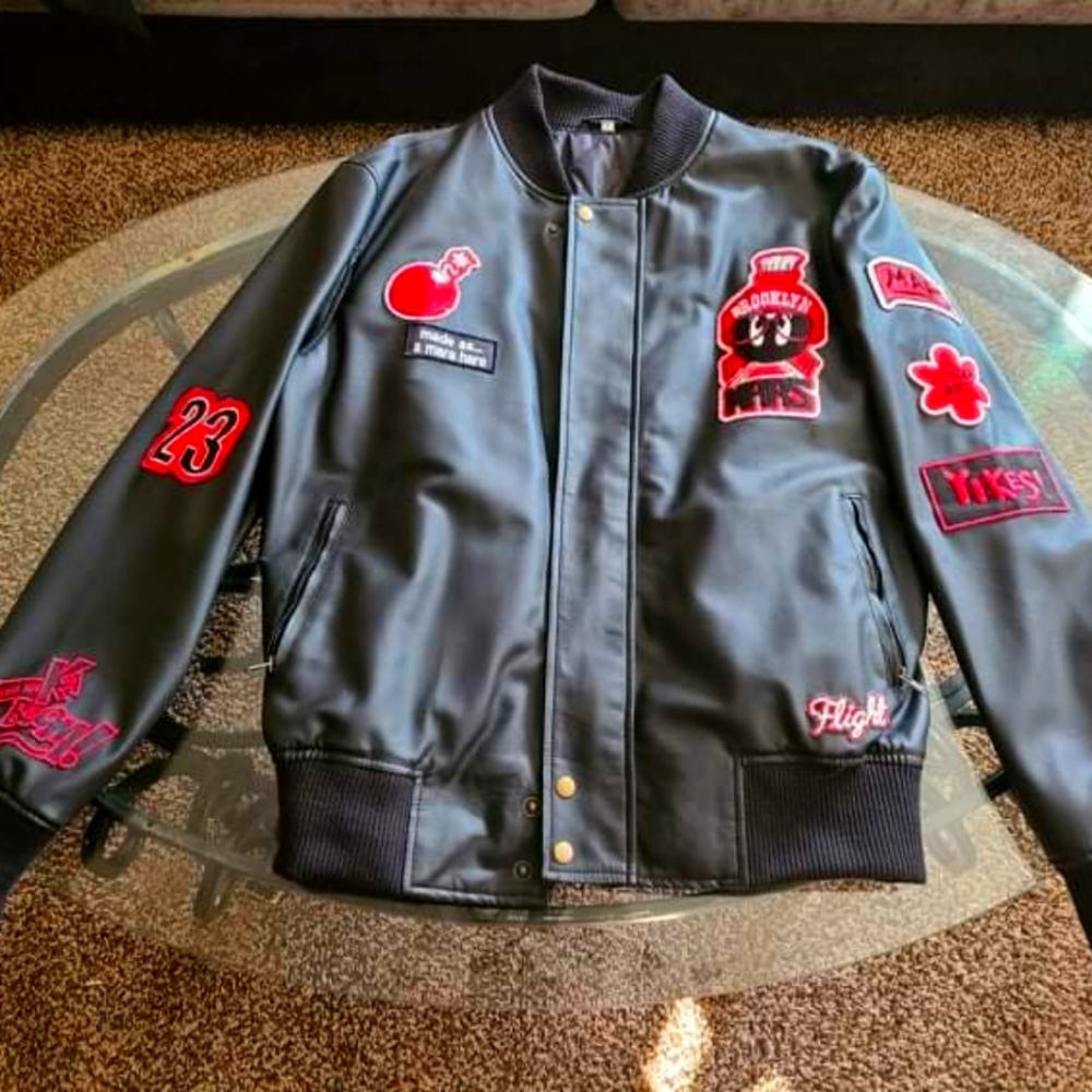 Marvin martian Jordan leather jacket